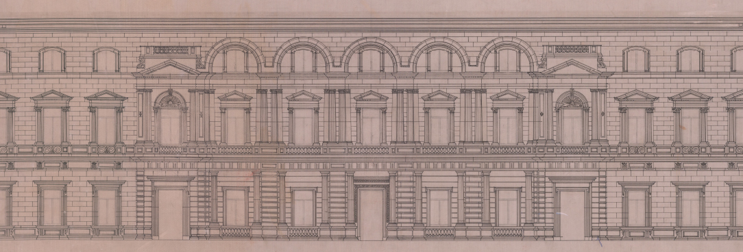 drawing of old treasury building