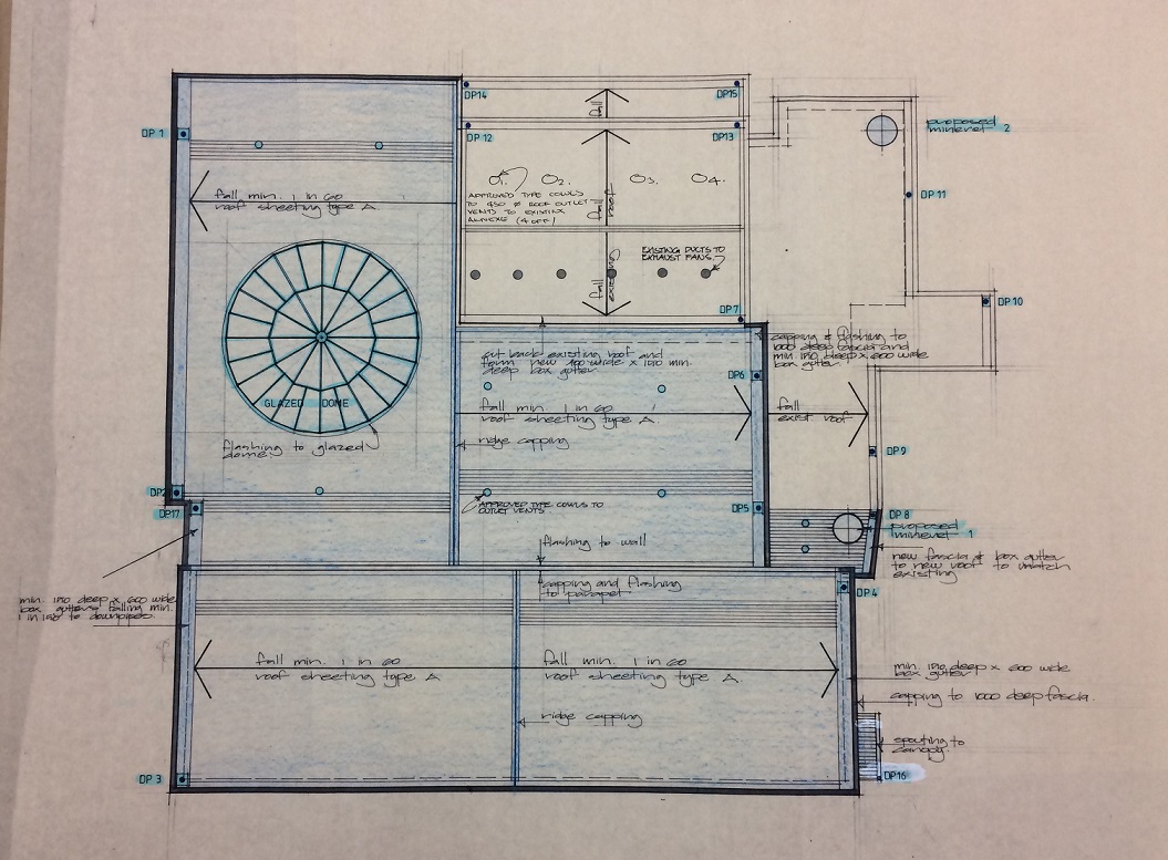 plan of coburg's glazed dome