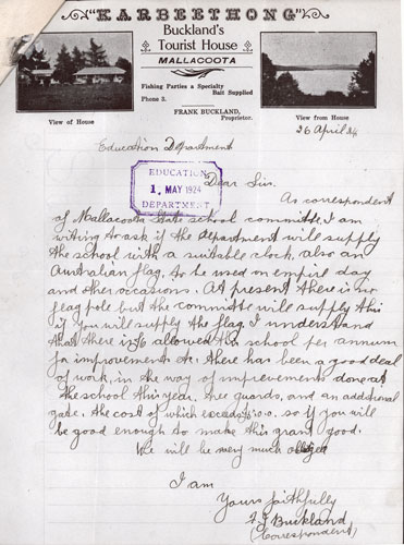 Frank Buckland letter