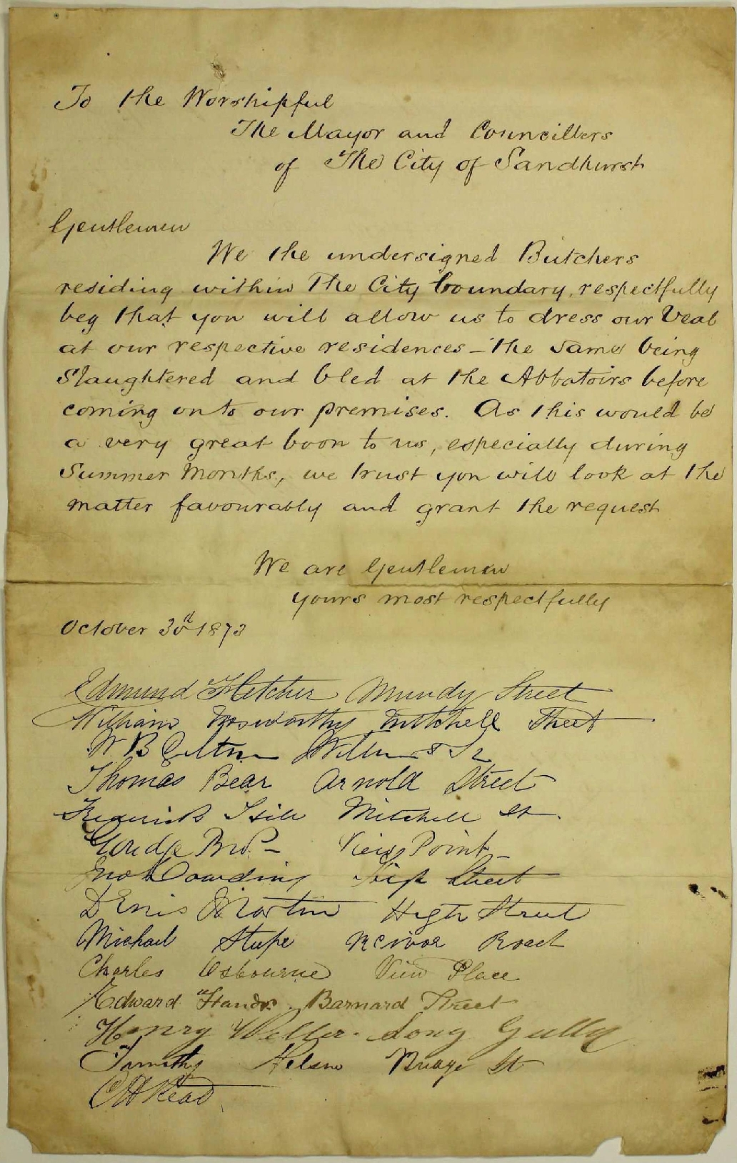 old handwritten document 